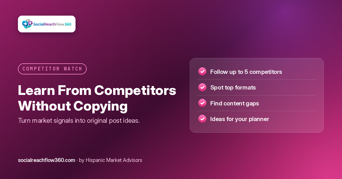 How to Learn From Your Competitors' Social Media Without Copying Them